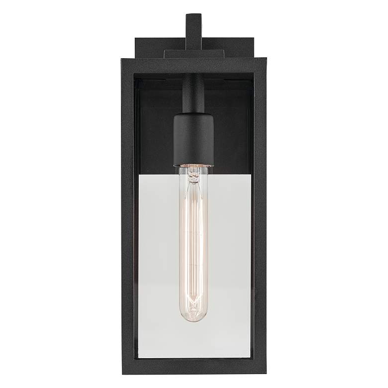 Image 2 Kichler Branner 14" High Textured Black Outdoor Wall Light more views