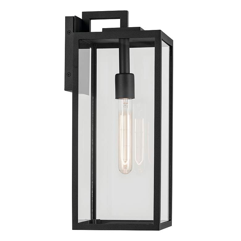 Image 3 Kichler Branner 17 3/4"H Texture Black Outdoor Wall Light more views