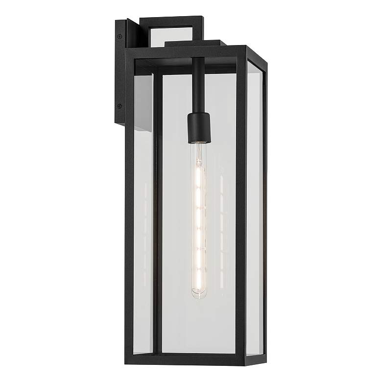Image 4 Kichler Branner 24" High Textured Black Outdoor Wall Light more views