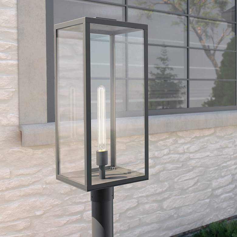 Image 1 Kichler Branner 25 1/2"H Textured Black Outdoor Post Light