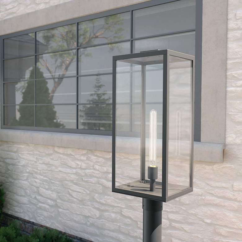 Image 6 Kichler Branner 25 1/2"H Textured Black Outdoor Post Light more views