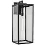 1_Kichler Branner 30" High Textured Black Outdoor Wall Light