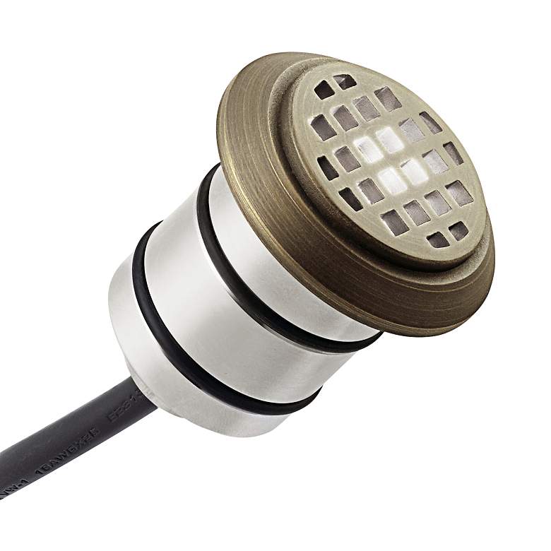 Image 1 Kichler Brass Steel LED Honeycomb Top In-Ground Light Kit
