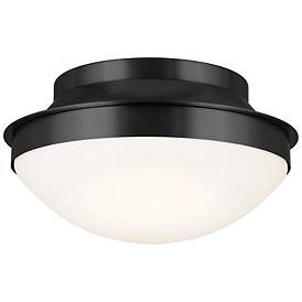 Image3 of Kichler Bretta 13 1/2" Wide Black Bowl Ceiling Light