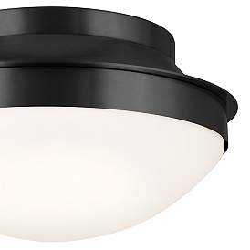 Image4 of Kichler Bretta 13 1/2" Wide Black Bowl Ceiling Light more views