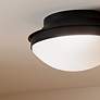 Kichler Bretta 13 1/2" Wide Black Bowl Ceiling Light in scene