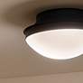 Kichler Bretta 13 1/2" Wide Black Bowl Ceiling Light in scene