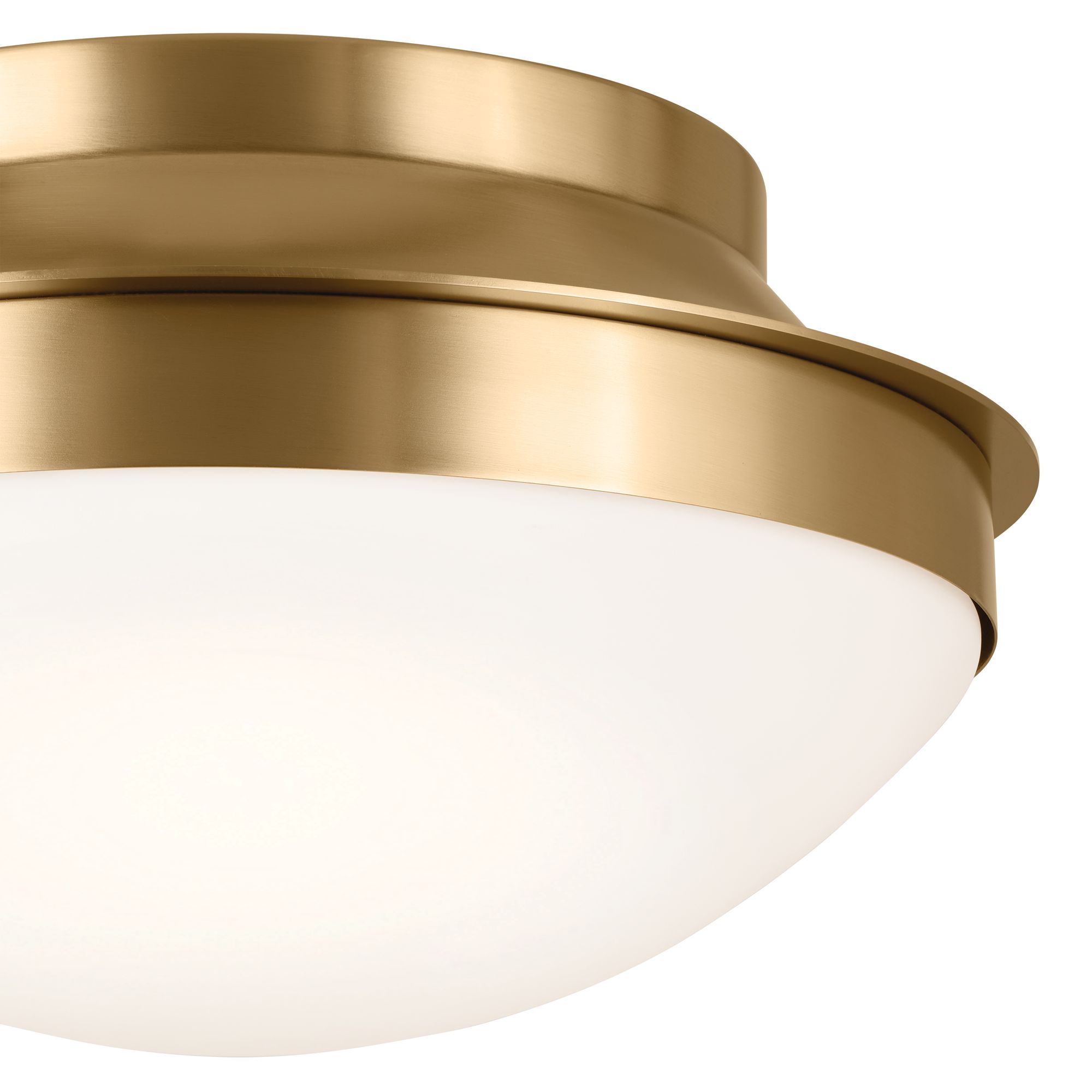 Image 4 Kichler Bretta 13 1/2"W Brushed Natural Brass Ceiling Light more views