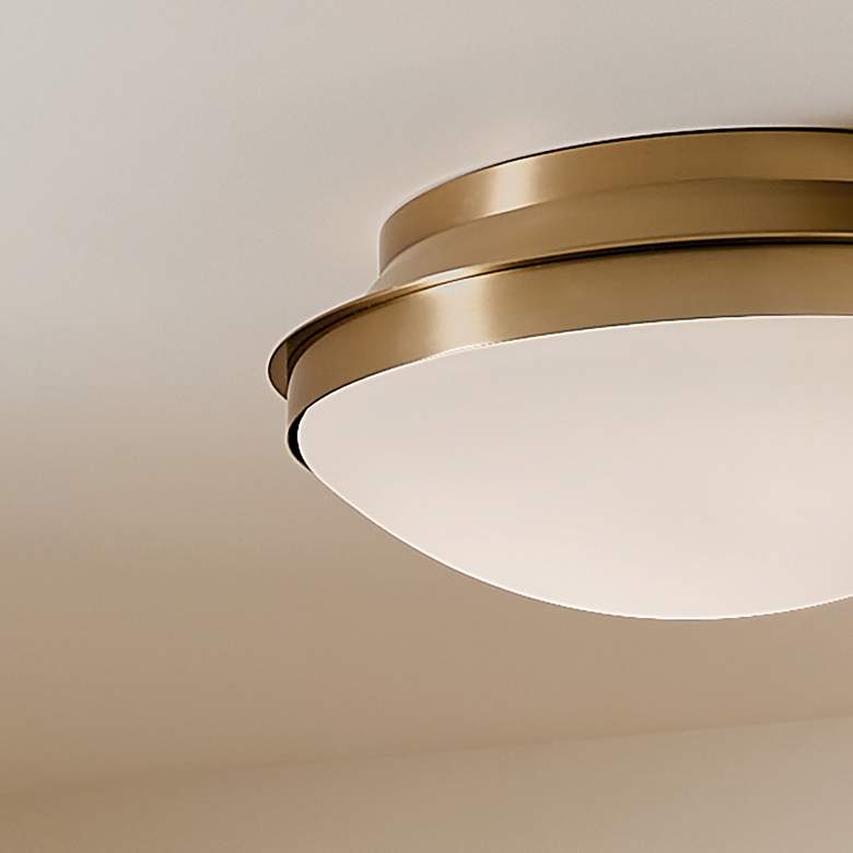 Image 7 Kichler Bretta 17 3/4"W Brushed Natural Brass Ceiling Light more views