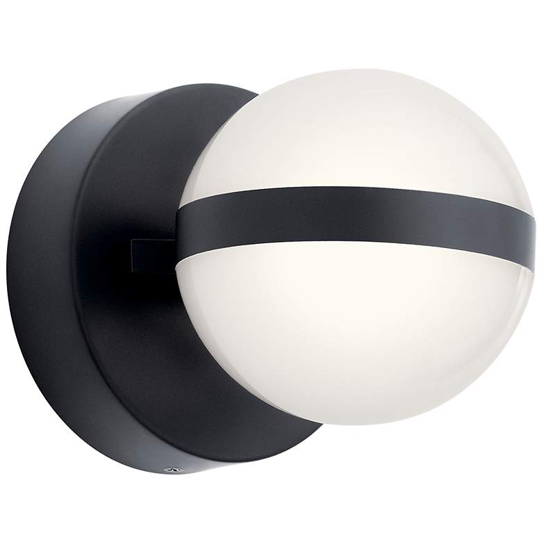 Image 1 Kichler Brettin 5 1/4" High Matte Black LED Wall Sconce