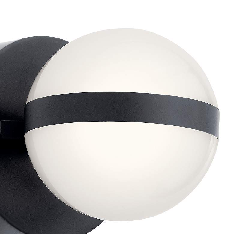 Image 2 Kichler Brettin 5 1/4" High Matte Black LED Wall Sconce more views