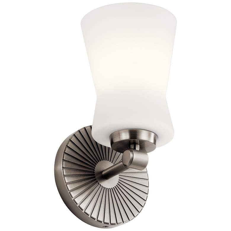 Image 1 Kichler Brianne 9 1/2" High Classic Pewter Wall Sconce