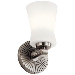 Kichler Brianne 9 1/2&quot; High Classic Pewter Wall Sconce