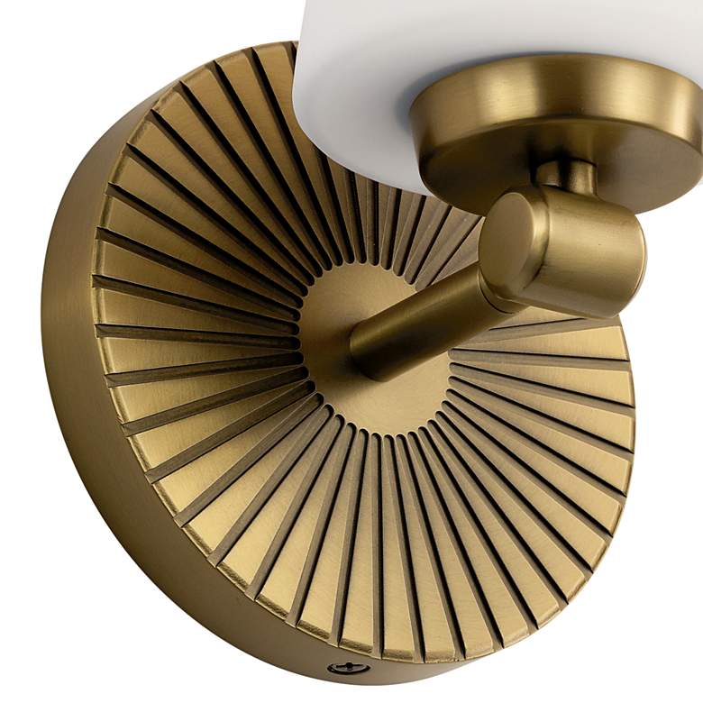 Image 3 Kichler Brianne 9 1/2"H Brushed Natural Brass Wall Sconce more views