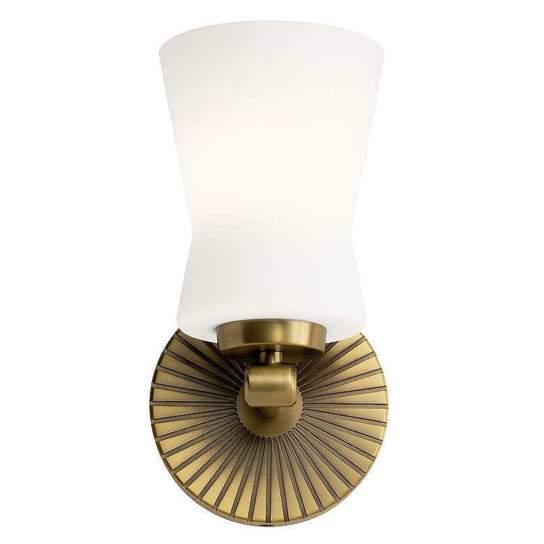 Image 3 Kichler Brianne 9 1/2"H Brushed Natural Brass Wall Sconce more views