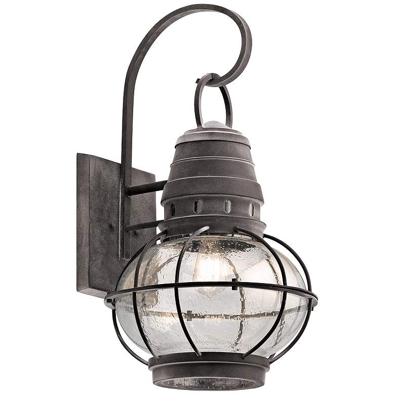 Image 1 Kichler Bridge Point 26 1/4 inch High Zinc Outdoor Wall Light