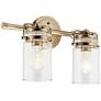 2_Kichler Brinley 10 1/4" High Champagne Bronze 2-Light Sconce