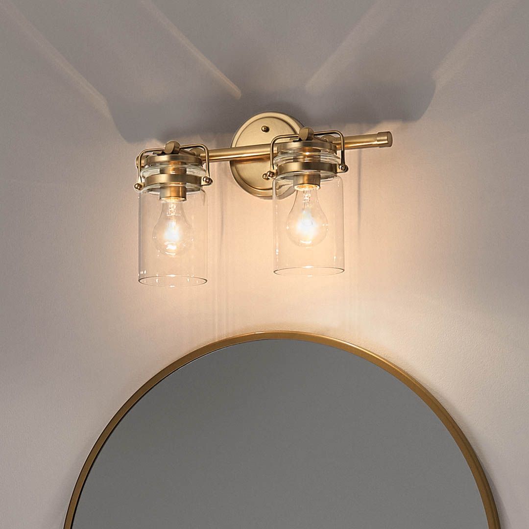 Kichler Brinley 10 1/4" High Champagne Bronze 2-Light Sconce