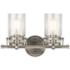 Kichler Brinley 10" High Brushed Nickel 2-Light Wall Sconce