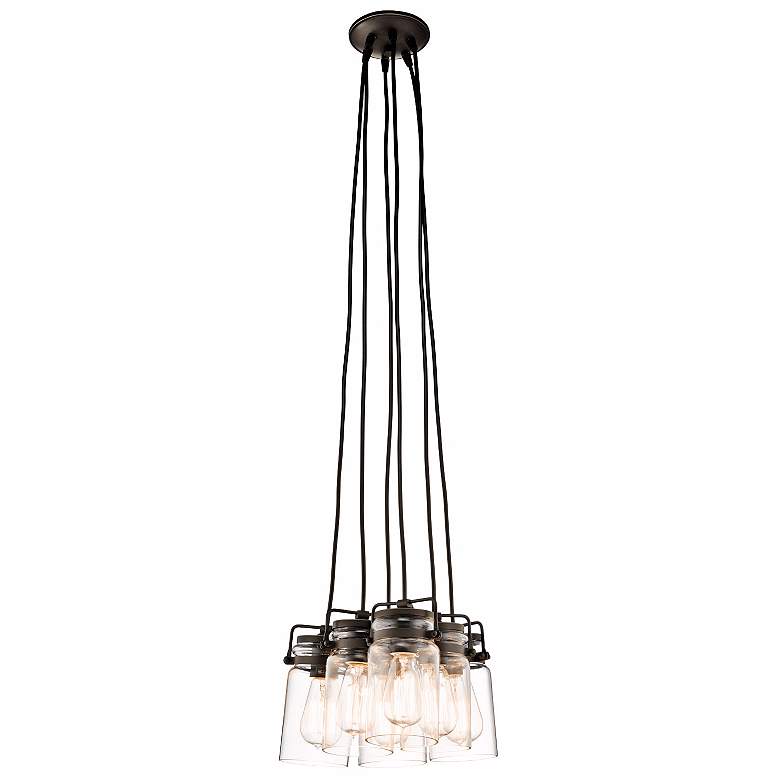 Image 3 Kichler Brinley 12" Wide Olde Bronze 6-Light Mini Pendant more views