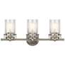 Thumbnail2 of Kichler Brinley 24" Wide Brushed Nickel 3-Light Bath Light