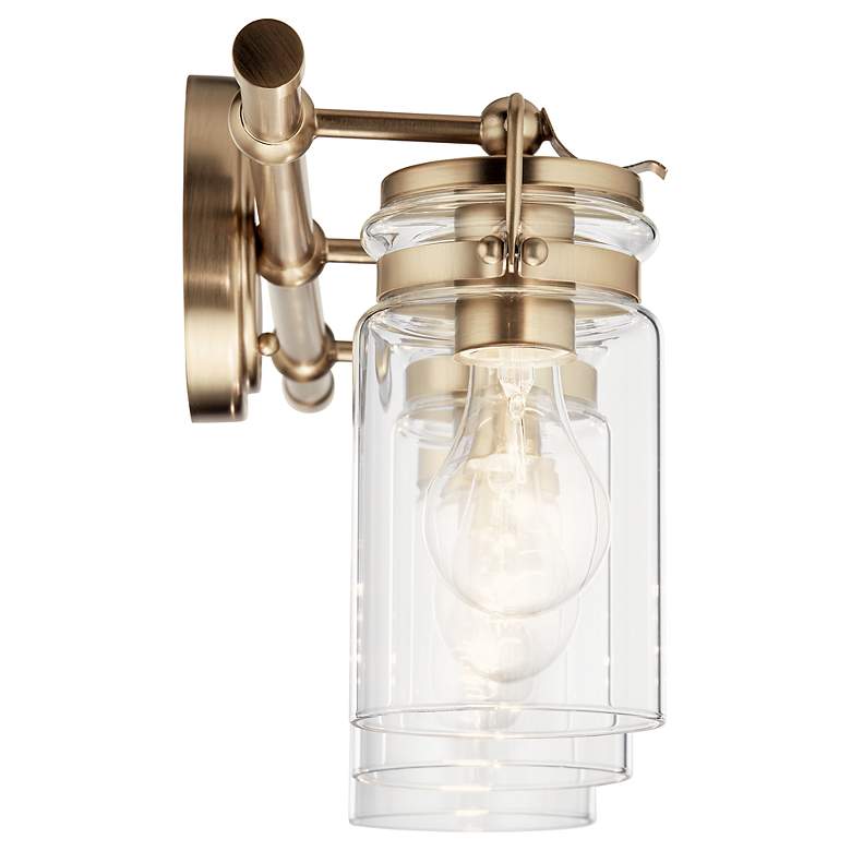 Image 4 Kichler Brinley 24" Wide Champagne Bronze 3-Light Bath Light more views