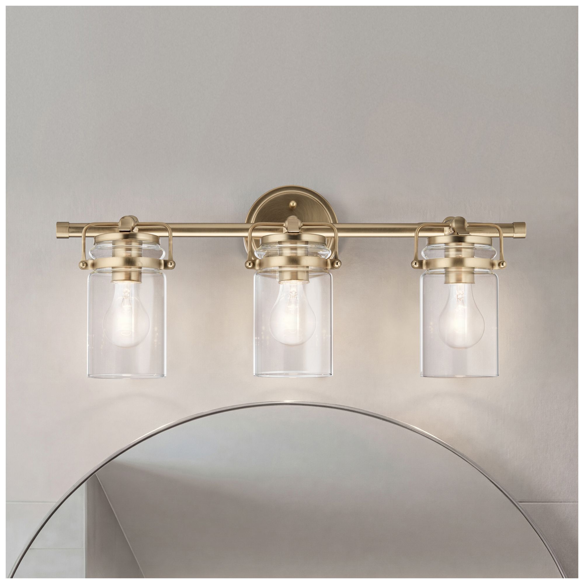 Kichler Brinley 24" Wide Champagne Bronze 3-Light Bath Light