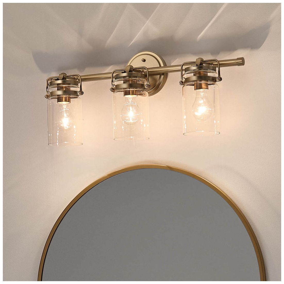 Kichler Brinley 24" Wide Champagne Bronze 3-Light Bath Light