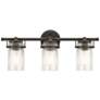 Thumbnail3 of Kichler Brinley 24" Wide Olde Bronze 3-Light Bath Light more views