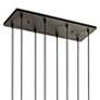 Thumbnail4 of Kichler Brinley 25 1/2" Glass and Bronze 8-Light Industrial Pendant more views