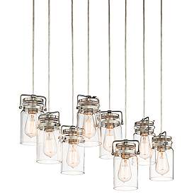 Image2 of Kichler Brinley 25 1/2" Wide Brushed Nickel Mini Pendant