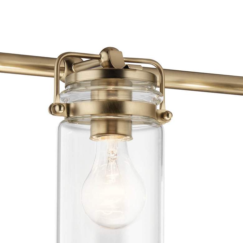 Image 3 Kichler Brinley 32 1/2"W Champagne Bronze 4-Light Bath Light more views