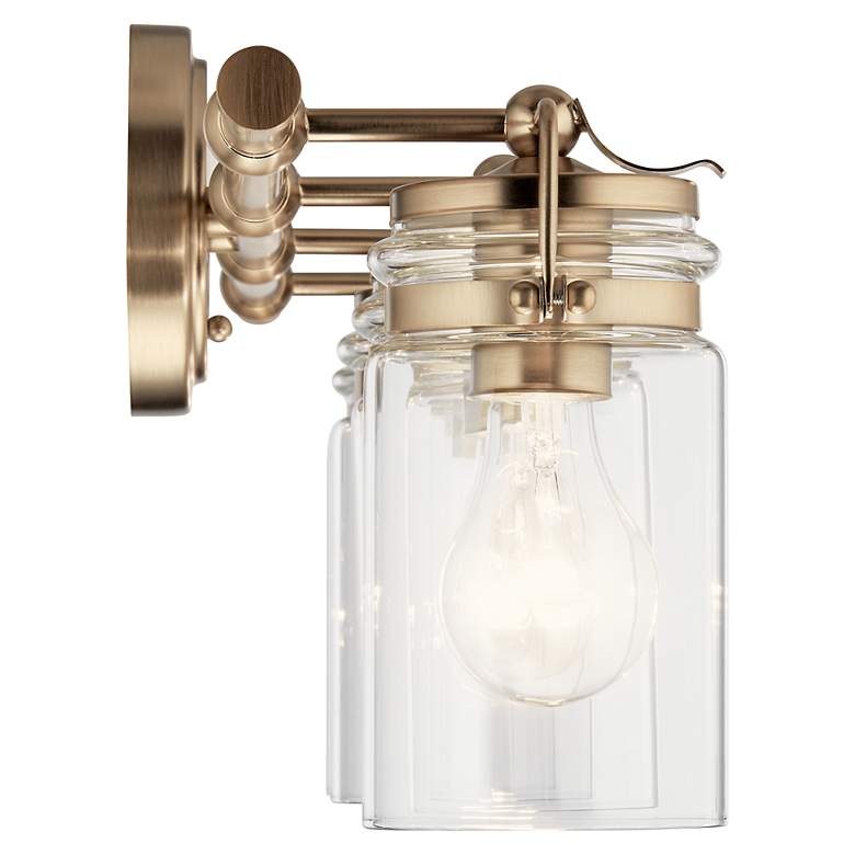 Image 4 Kichler Brinley 32 1/2"W Champagne Bronze 4-Light Bath Light more views