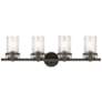 Thumbnail2 of Kichler Brinley 32 1/4" Wide Olde Bronze 4-Light Bath Light