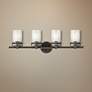 Thumbnail1 of Kichler Brinley 32 1/4" Wide Olde Bronze 4-Light Bath Light