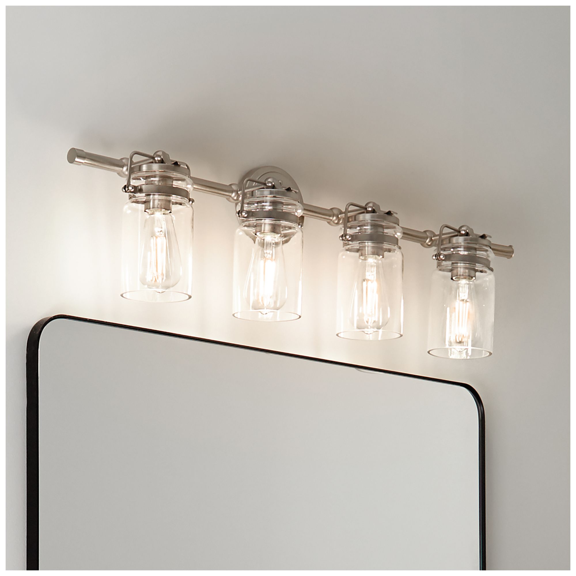 Image 3 Kichler Brinley 32 1/4"W Brushed Nickel 4-Light Bath Light more views