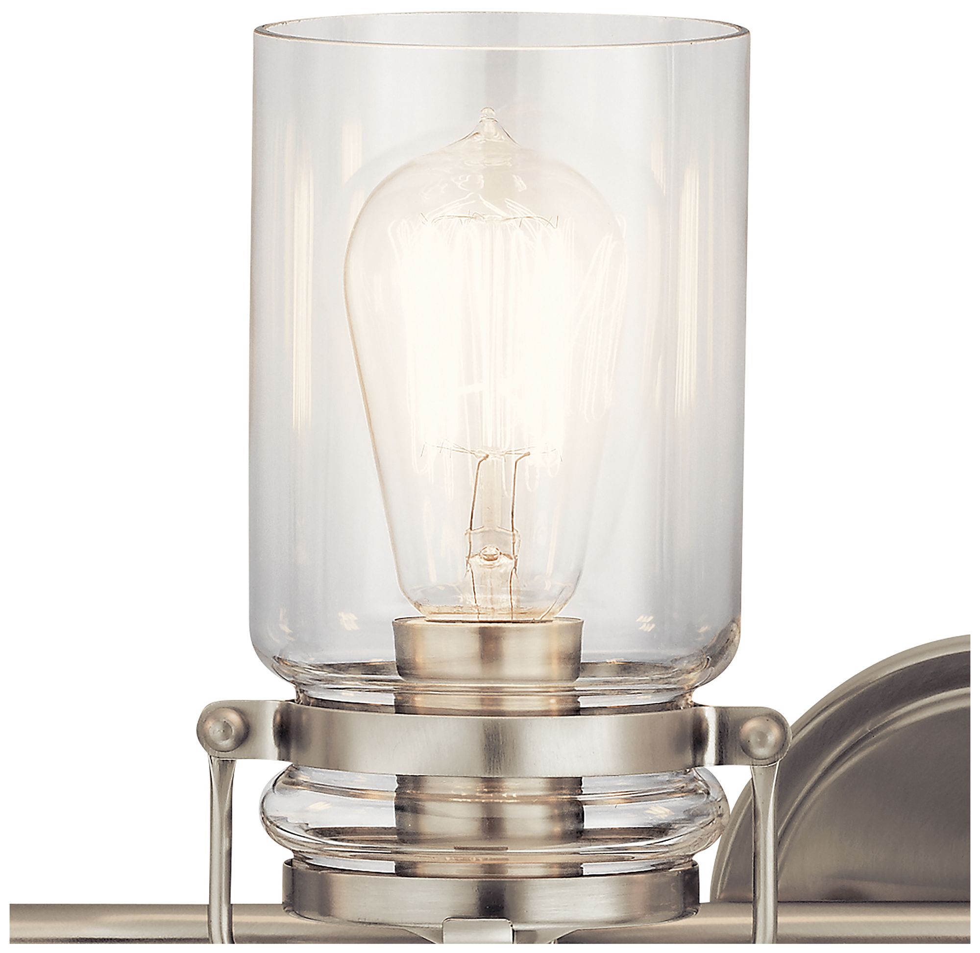 Image 6 Kichler Brinley 32 1/4"W Brushed Nickel 4-Light Bath Light more views