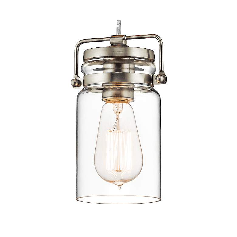 Image 3 Kichler Brinley 4 3/4" Wide Brushed Nickel Mini Pendant more views