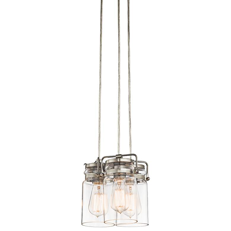 Image 2 Kichler Brinley 8 1/2" Wide Brushed Nickel Mini Pendant