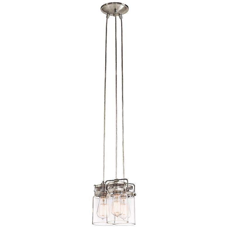 Image 3 Kichler Brinley 8 1/2 inch Wide Brushed Nickel Mini Pendant more views