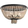2_Kichler Brisbane 18" Wide 5-Light Black with White Beads Ceiling Light