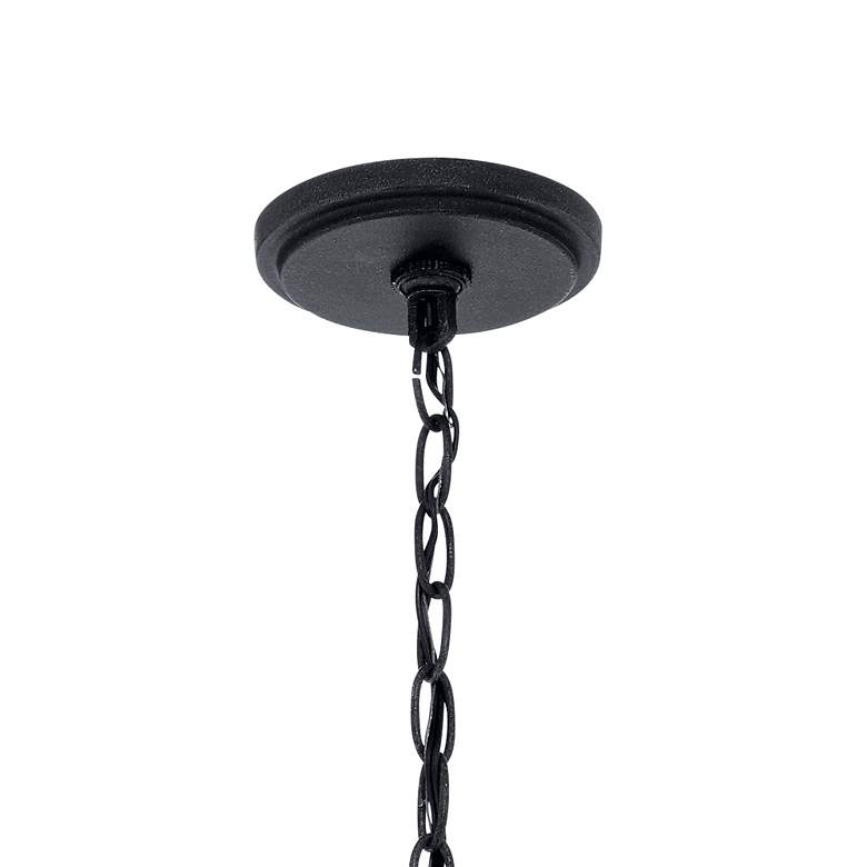 Image 6 Kichler Brisbane 30" Wide Distressed Black 8-Light Beaded Chandelier more views