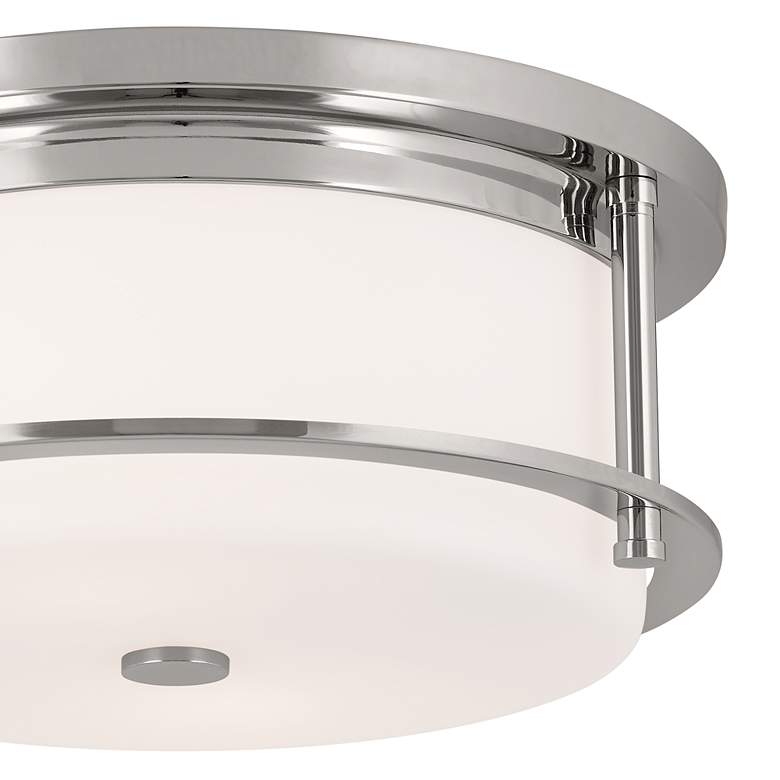 Image 2 Kichler Brit 12" Wide Polished Nickel Ceiling Light more views