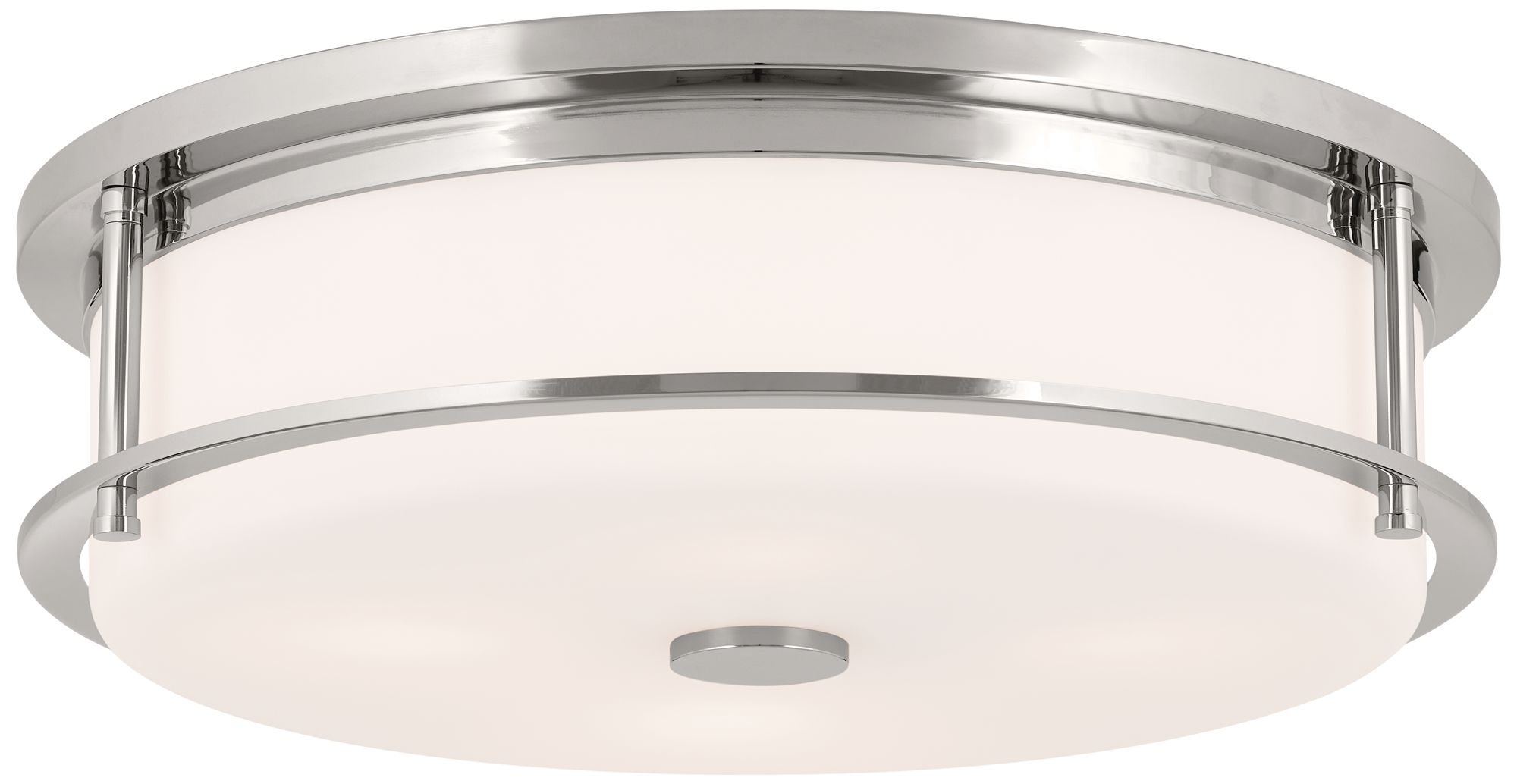 Image 2 Kichler Brit 18 Inch 4 Light Flush Mount in Polished Nickel