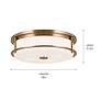 4_Kichler Brit 18" Wide Champagne Bronze Ceiling Light more views