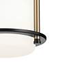 Thumbnail4 of Kichler Brit 7.25 Inch 1 Light Flush Mount in Black and Champagne Bronze more views