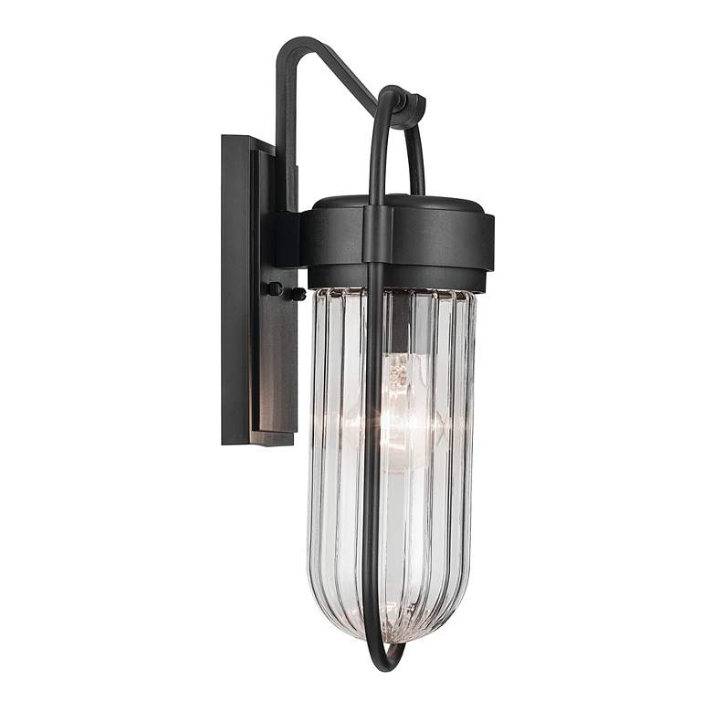 Image 4 Kichler Brix 16" High Outdoor Wall 1Lt Textured Black more views