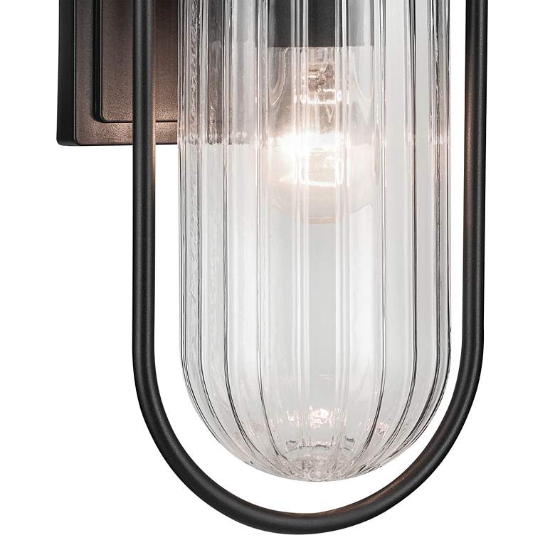 Image 3 Kichler Brix 19 1/4" High Textured Black Outdoor Wall Light more views
