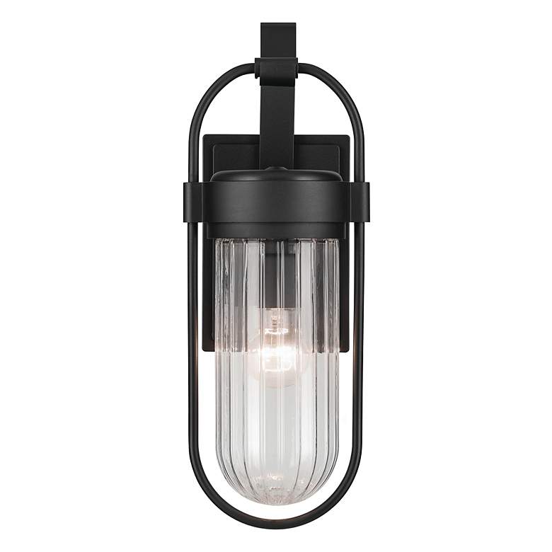 Image 4 Kichler Brix 19 1/4" High Textured Black Outdoor Wall Light more views