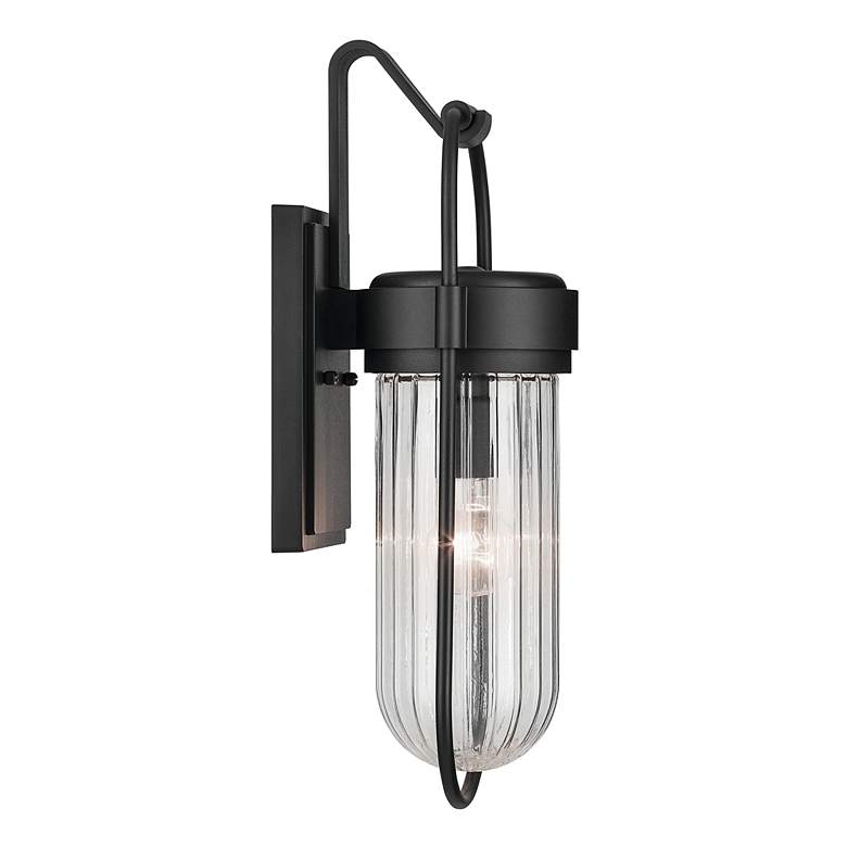 Image 5 Kichler Brix 19 1/4" High Textured Black Outdoor Wall Light more views